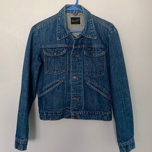 Wrangler jean jacket, vintage wrangler jean jacket